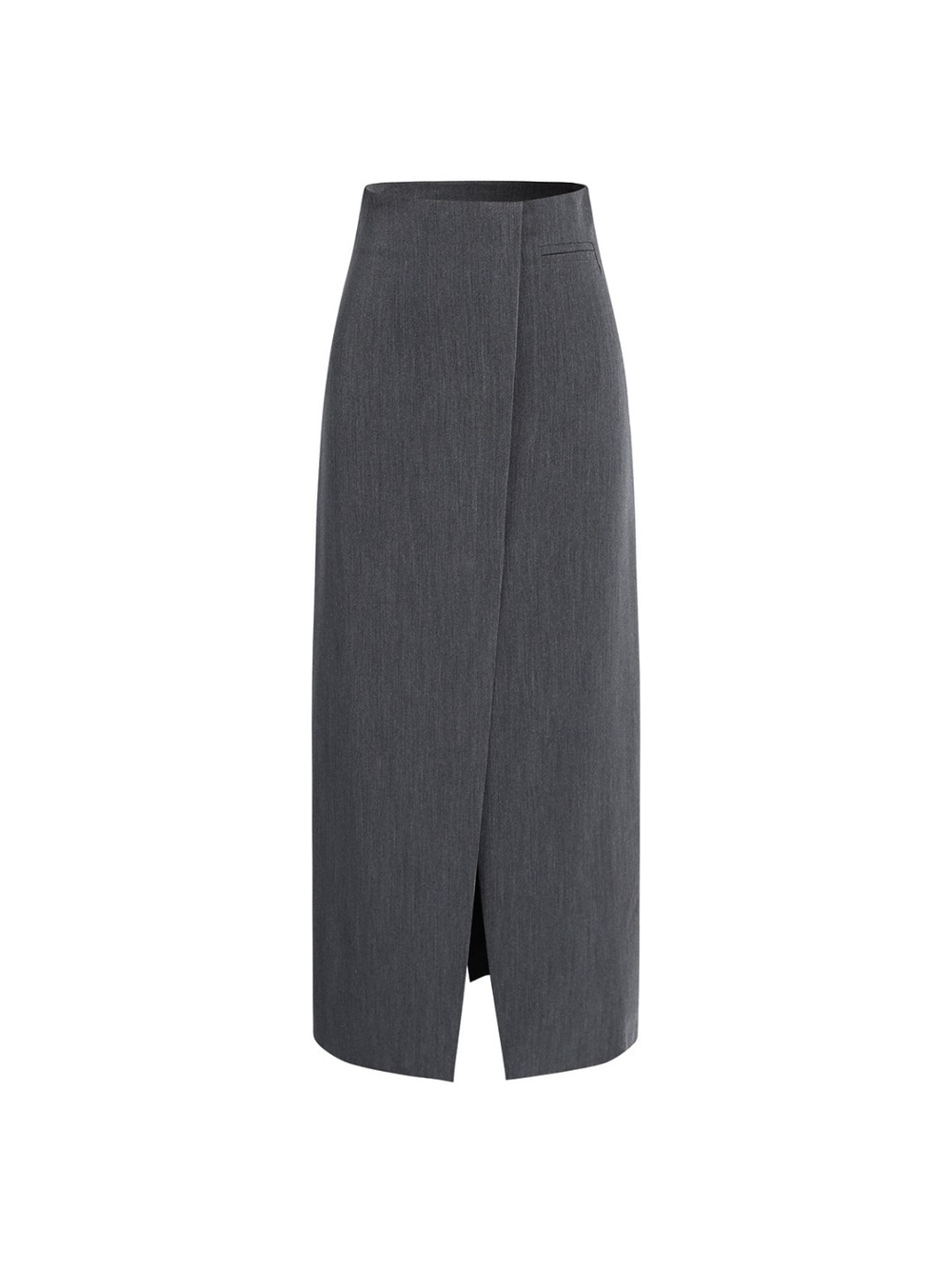 Commense Charcoal Gray Maxi Skirt